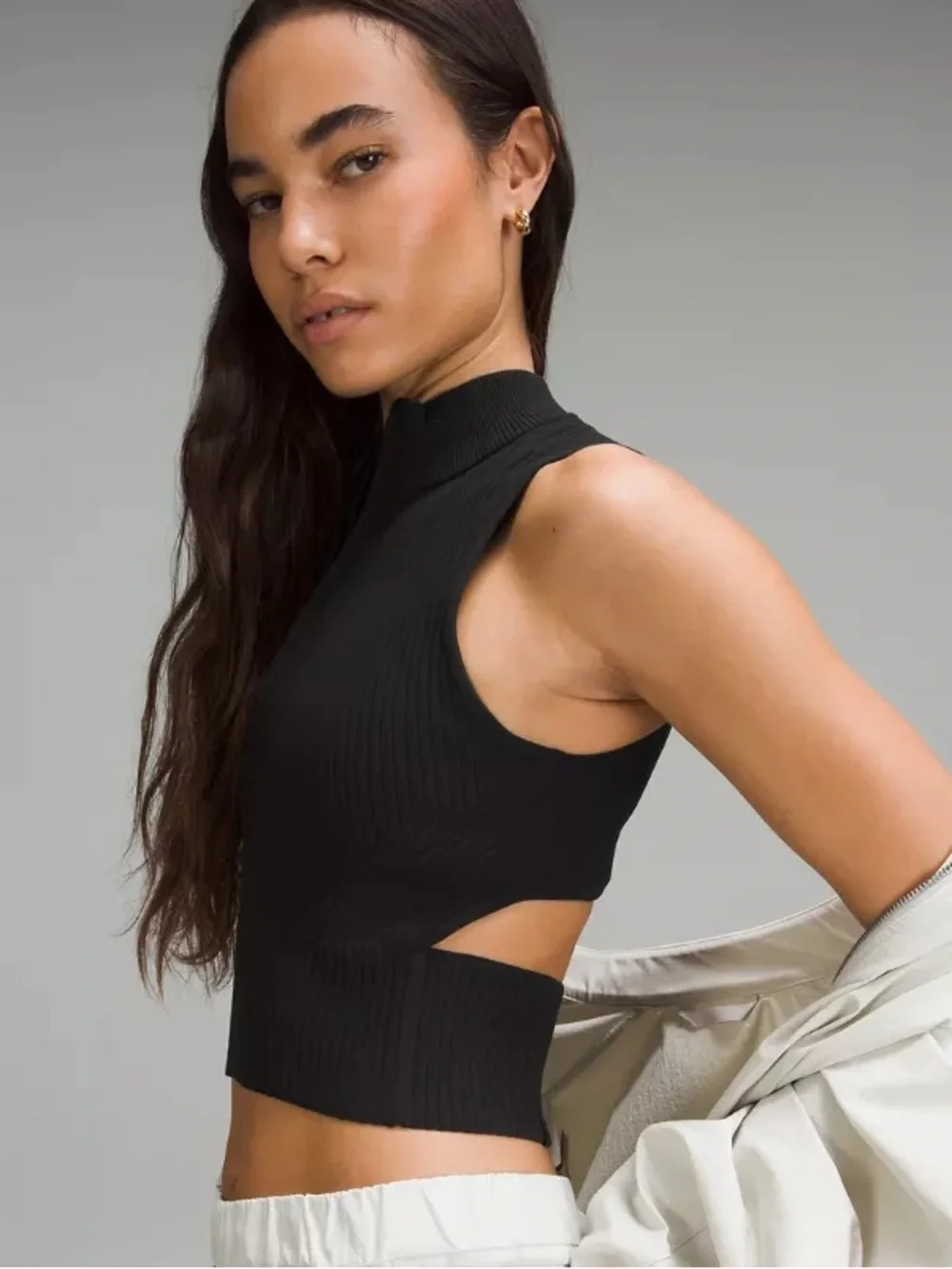 Lululemon Open Back Half-Zip Sweater